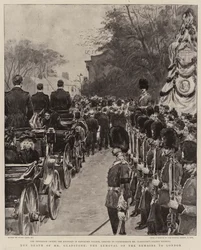 The Death of Mr Gladstone, the removal of the remains to London